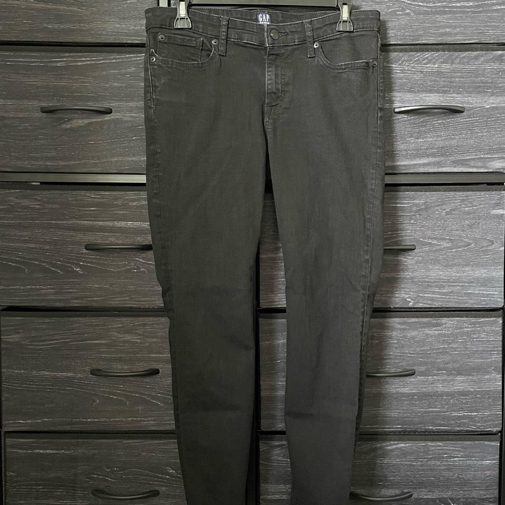 Gap Denim Regular Fit Straight Leg Pants Size 30 Black 48-50/78cm